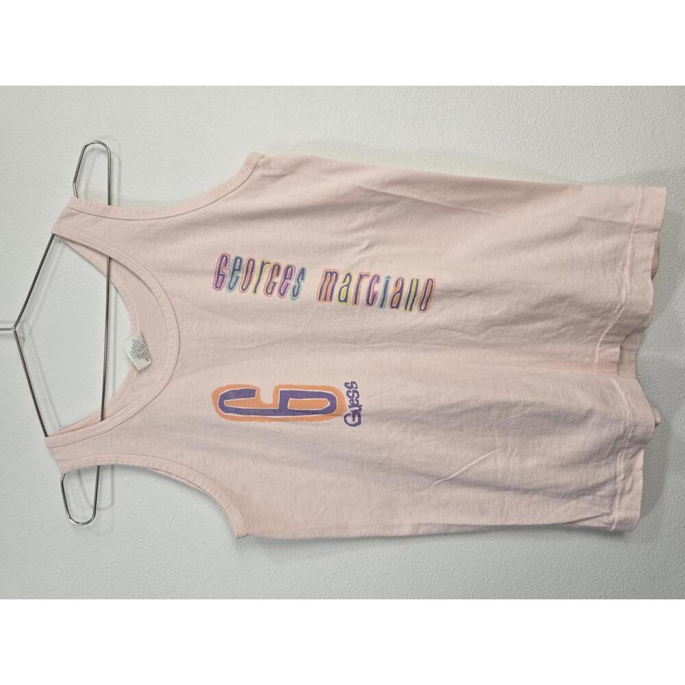 Vintage Guess Georges Marciano Pink Tank Top - Size M